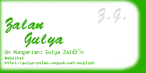 zalan gulya business card